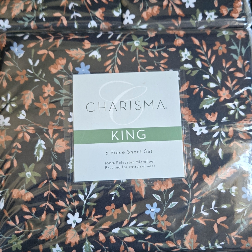 Charisma Floral King  & Cal Sheet Set